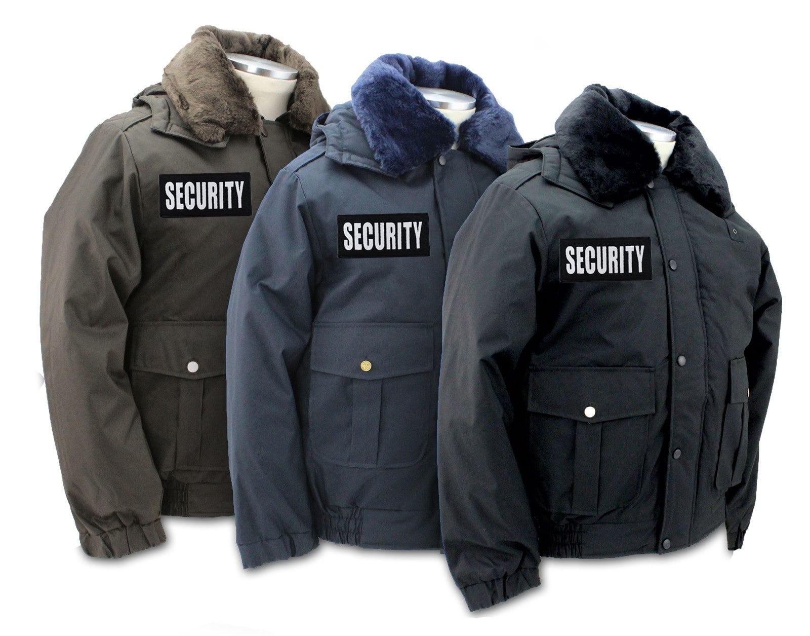 All Season Deluxe Bomber Jacket with Reflective Security ID Uniform