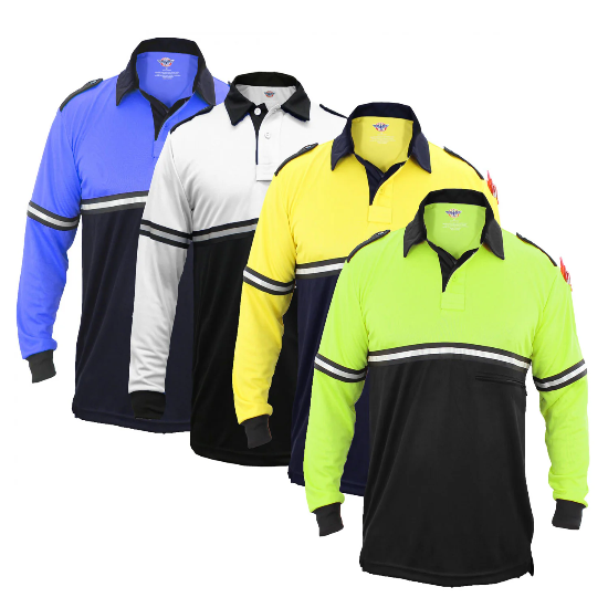 First Class Two Tone Long Sleeve Bike Patrol Shirt with Zipper Pocket