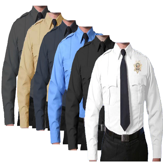 [CUSTOMIZED] First Class 100% Polyester Long Sleeve Uniform Shirt