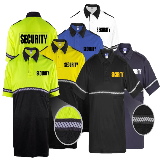 [TT11S-2XL-CUSTOMIZED] First Class Two Tone Security Bike Patrol Shirt with Zipper Pocket and