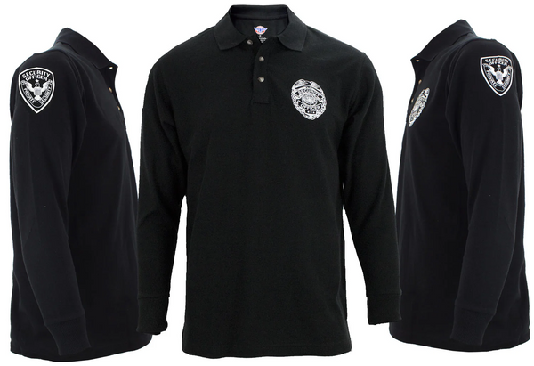 [PSL503-2XL-CUSTOMIZED] First Class Poly/Cotton Security Long Sleeve Polo Shirt