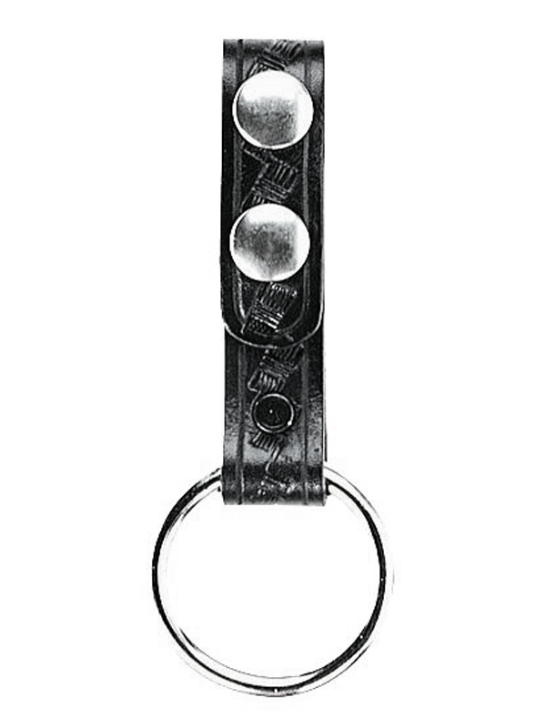 Aker Baton Ring Strap Black Basketweave (Chrome Snap)