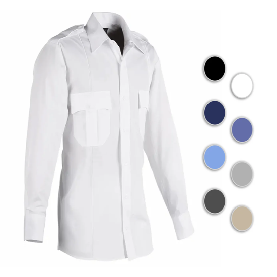 [SAL-LS01-S-CUSTOMIZED] 100% Polyester Long Sleeve Uniform Shirt SALE