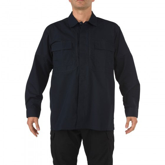 5.11 RIPSTOP TDU® LONG SLEEVE SHIRT-Dark Navy-Small