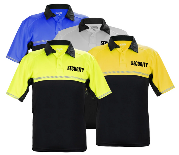 100% Polyester Jersey Knit Security Bike Patrol Polo Shirts