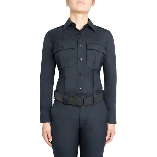 BLAUER LONG SLEEVE WOOL BLEND SUPERSHIRT® (WOMEN'S)-BLACK