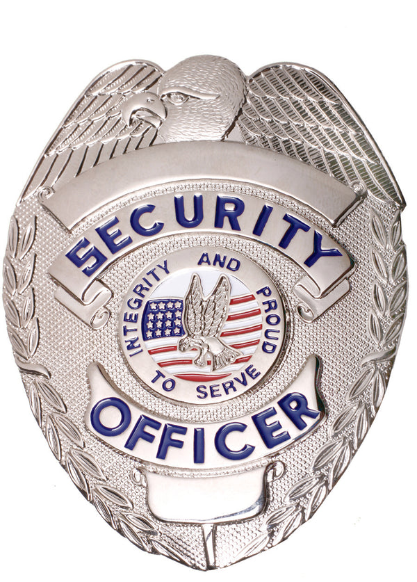 First Class Security Officer Silver Shield Badge