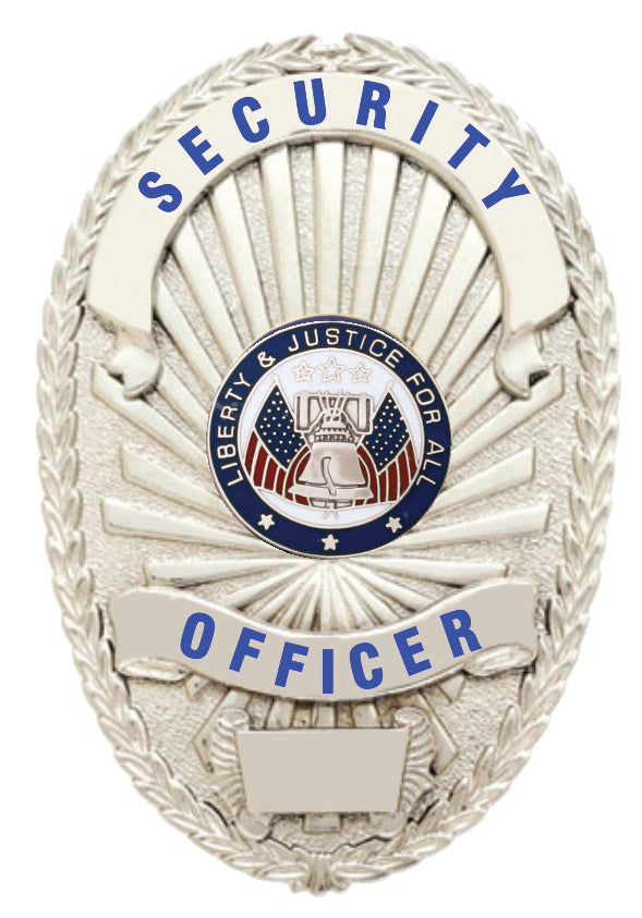 First Class Security Officer Silver Shield Badge