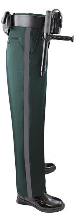 Elbeco Spruce Green Textrop Trousers for Men (Pre-Striped Grey)