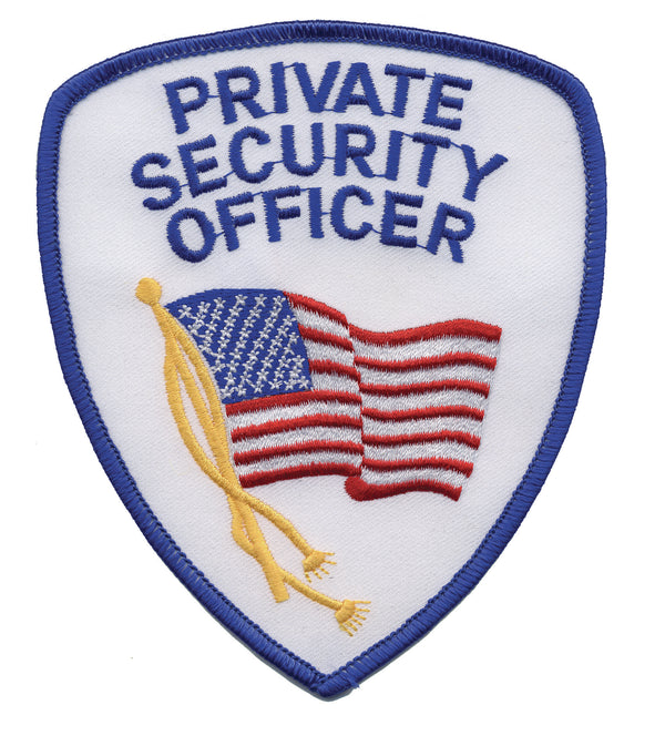 Private Security Officer Shoulder Patch (Blue/White)