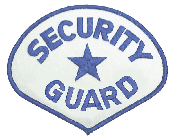 Security Guard Shoulder Patch (Royal Blue on White)