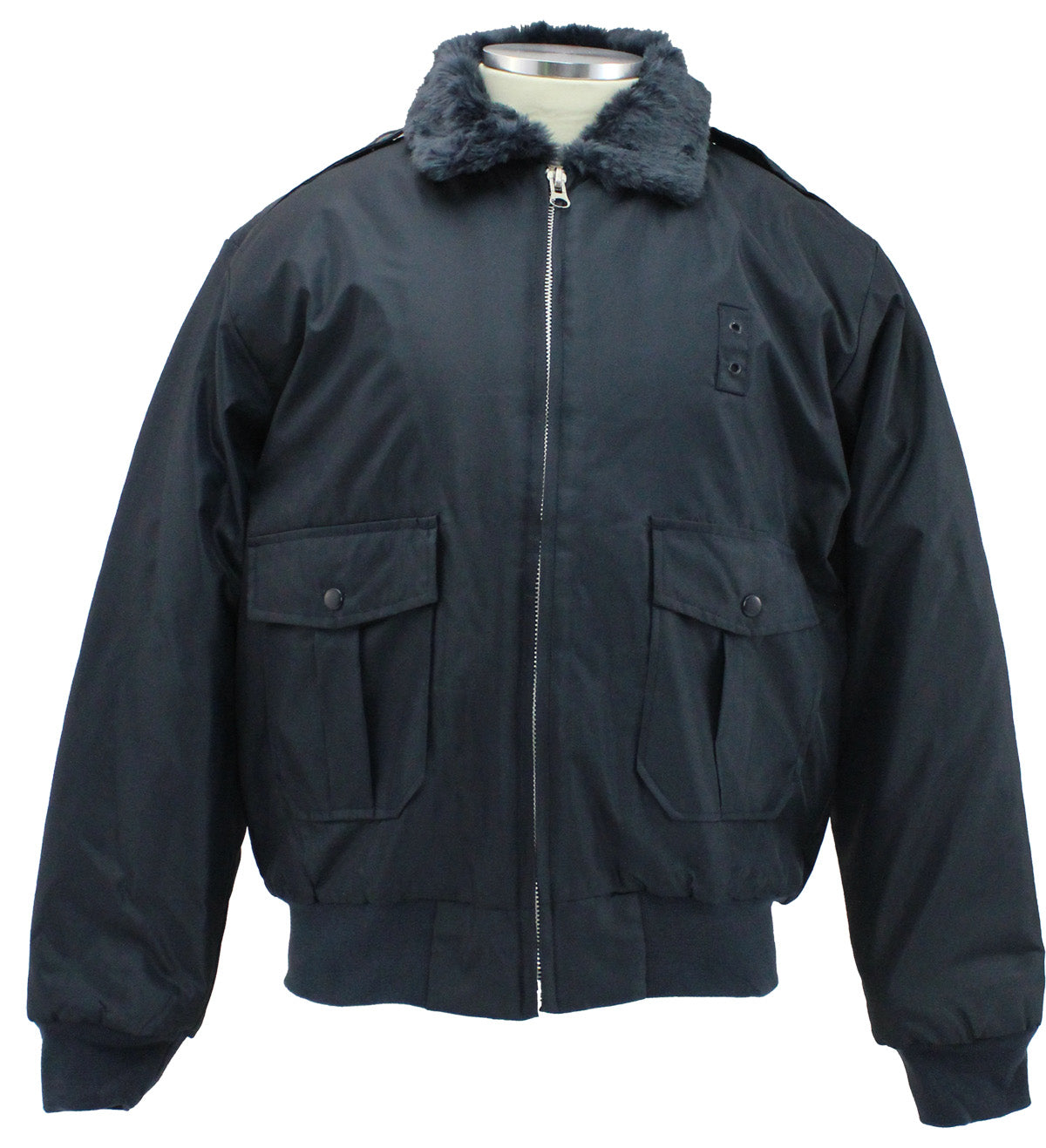 First Class Watch Guard Bomber Jacket Navy Blue Large