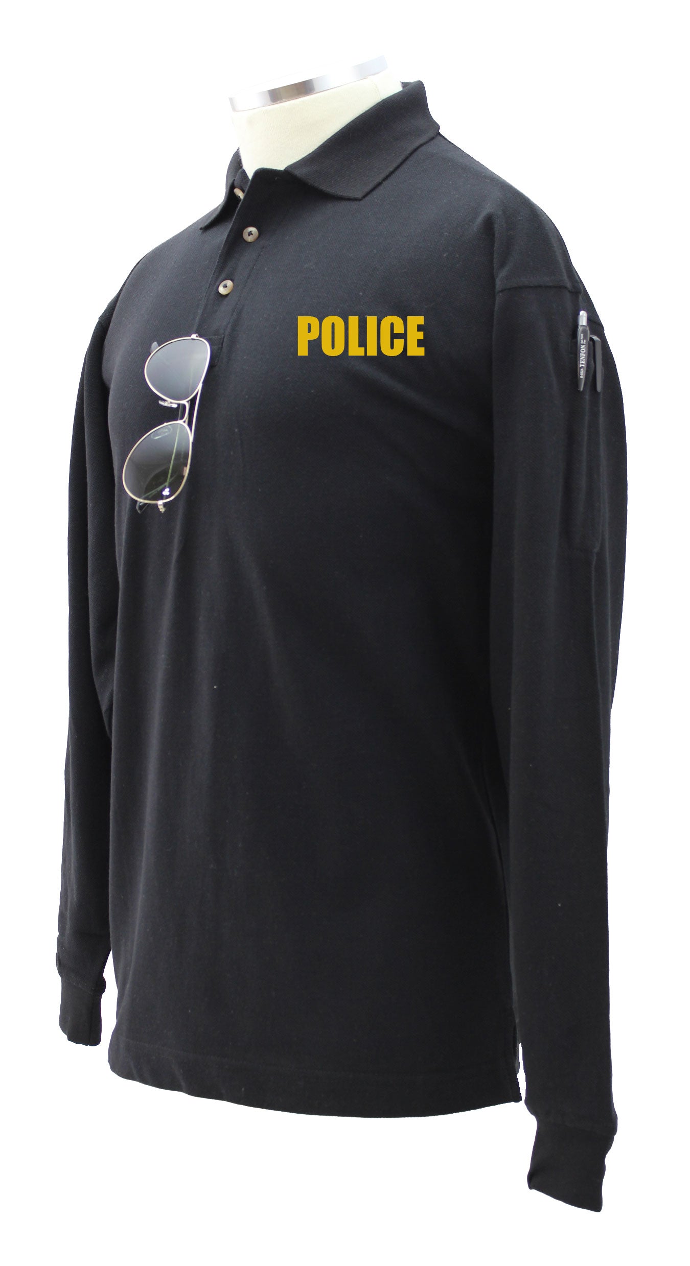 Police long sleeve polo shirts sale