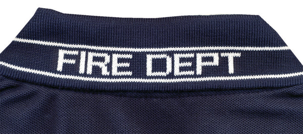 Polycotton Polo Shirt with Fire Dept ID (Navy Blue)