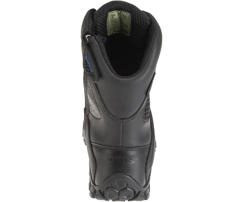 Bates Strike 8 Side Zip Boots Medium Black Uniform Warehouse Security Uniforms Police Uniforms Lightbar Equipment