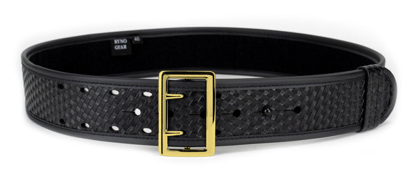 2¼” Basketweave Synthetic Leather Duty Belts