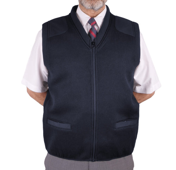 Fleece Lined Zip Front Vest