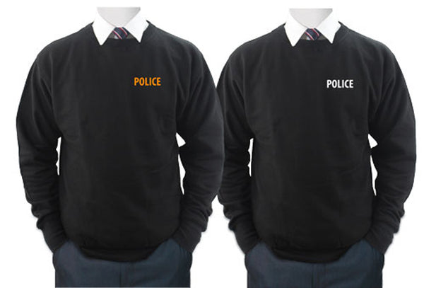 Fleece Sweatshirt with Police ID