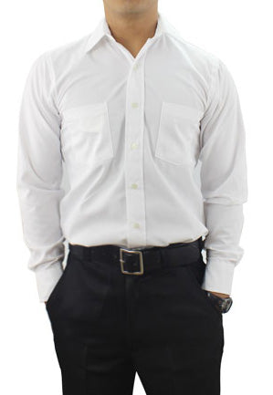 Elbeco Long Sleeve Dress Shirt (White)