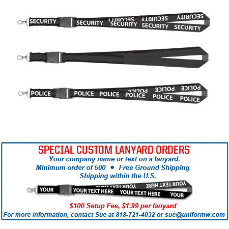 ID/Badge Lanyard with Plastic ID Holder