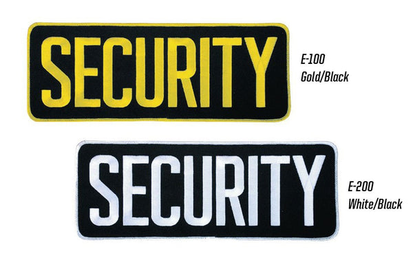 Security Black Emblem (10 7/8" x 4")