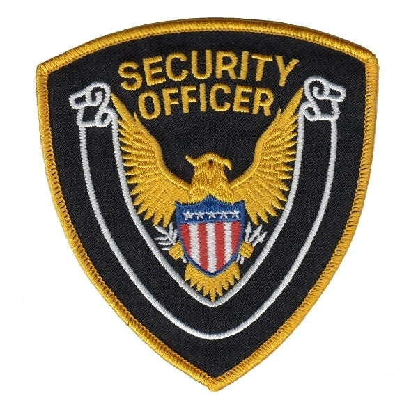 Security Officer Shoulder Patch (Gold on Black/Gold)