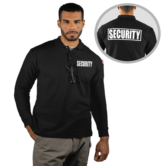 [CUSTOMIZED] First Class Long Sleeve Tactical Security Polo Shirts