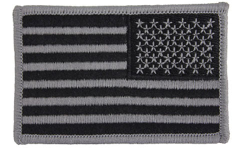 U.S. Flag Patch - Right Shoulder (Grey/Black) – Uniform Warehouse ...