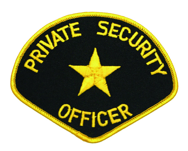 Private Security Officer Shoulder Patch (Gold/Black)