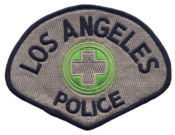 Los Angeles Police Shoulder Patch (Navy Blue on Gray)