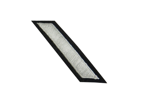 LAPD Service Stripe Hashmarks (Silver on Black)