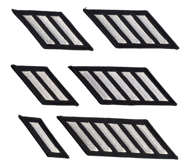 Rank Hashmarks (White on Black)