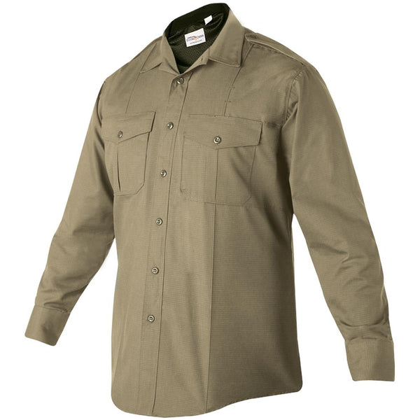 Flying Cross Cross FX Men's Class B Style Long Sleeve Shirt (Silver Tan)