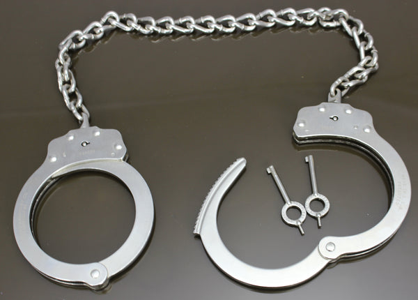 Peerless Nickel Chain Link Leg Irons