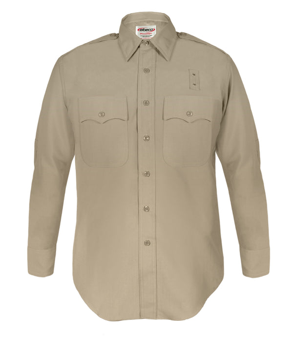 Class A Heavy Duty CHP (California Highway Patrol) Long Sleeve Shirts (Poly/Wool) - Men's (Tan)