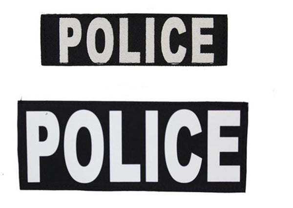 Police Patch Combo with Hook & Loop Fastener