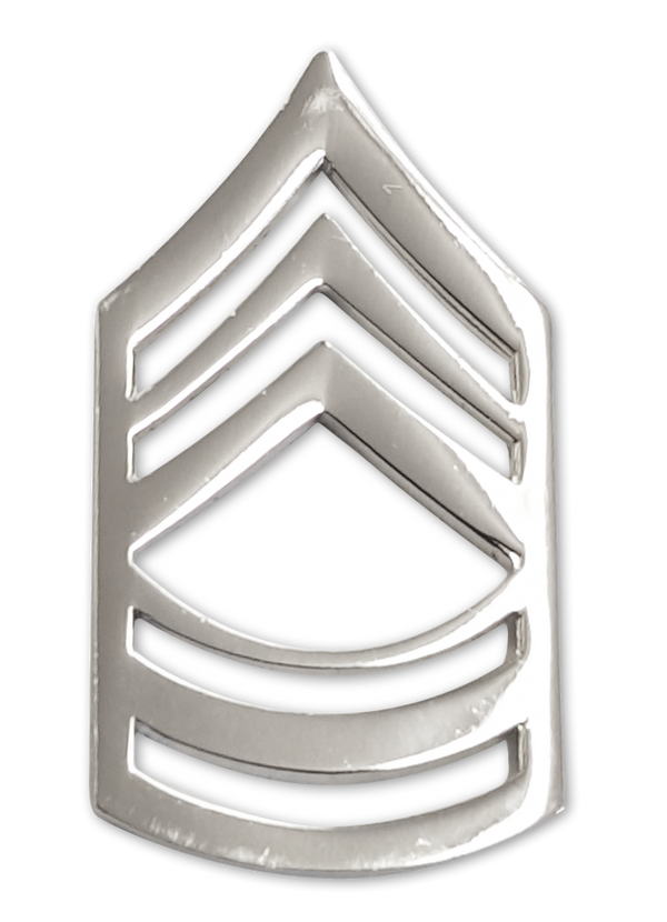 First Class Master Sergeant Insignia Pin Pair