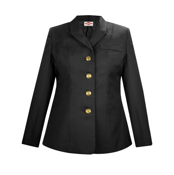 Sinatra Women's Single Breasted Dress Coat-Black-56