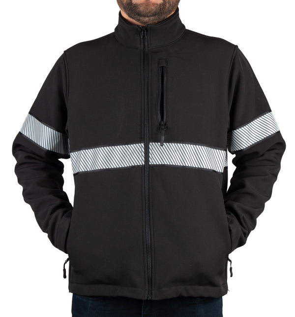 Ryno Gear Soft Shell Jacket with Reflective Stripes