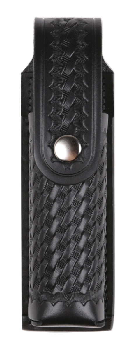 Ryno Gear Basket Weave Leather Large Pepper Spray Holder With Snap