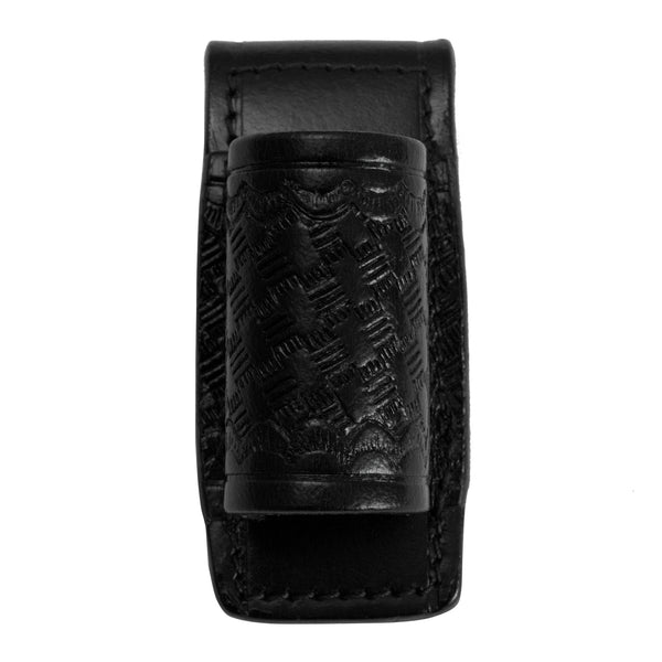 Basket Weave Synthetic Leather Mini Flashlight Grip Holder