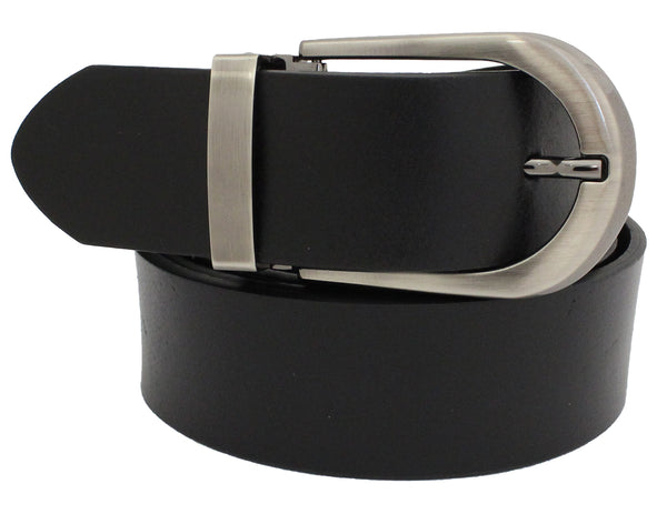 High Quality Leather Men's 1 ¼ Inch Casual Belt-Black-28