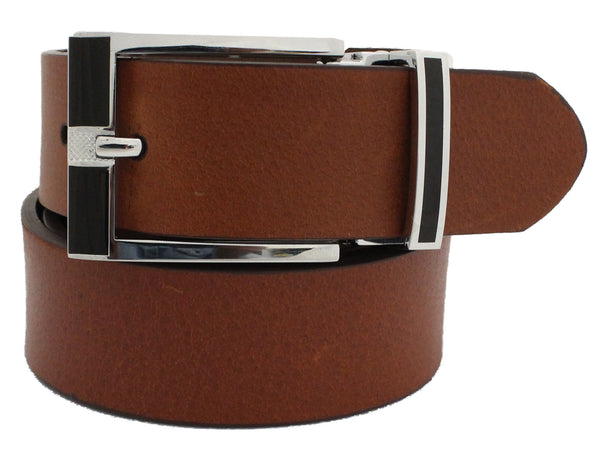 HIGH QUALITY LEATHER MEN'S 1 ¼ INCH BELT-Brown-42