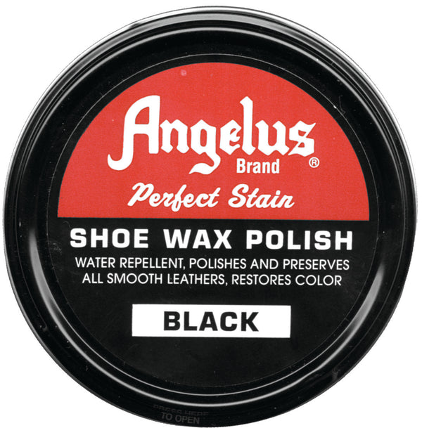 Angelus Black Shoe Wax Polish (2.6 oz)