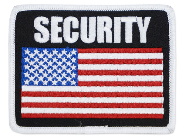 Security American Flag Patch - Left Side