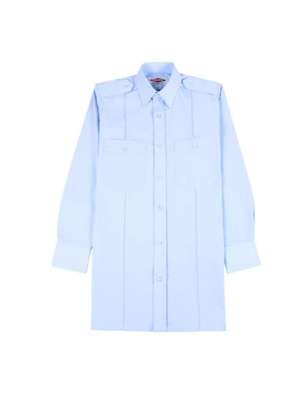 SINATRA UNIFORM LONG SLEEVE POLY COTTON TRANSIT SHIRT FOR MEN - LIGHT BLUE