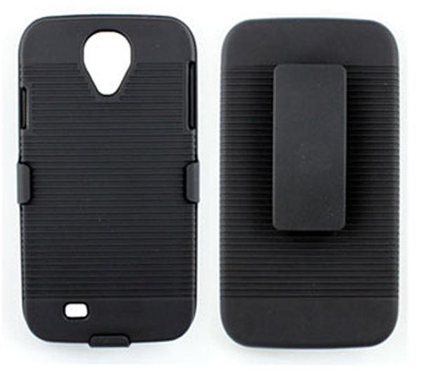 Samsung Galaxy S4 (i9500) Belt Clip Shell Holster Case (Black)