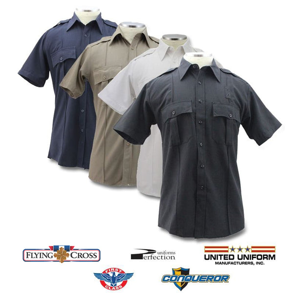 Poly Rayon Brand Name Short Sleeve Shirts