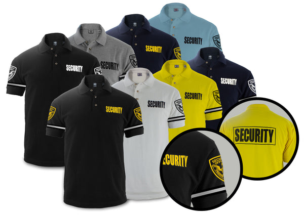 Customizable Poly Cotton Security Polo Shirt