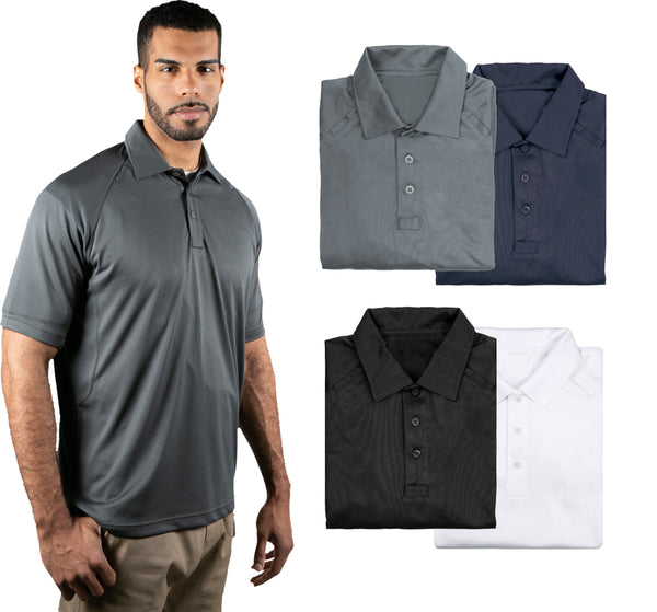 Tactical Jersey Knit Short Sleeve Polo Shirt